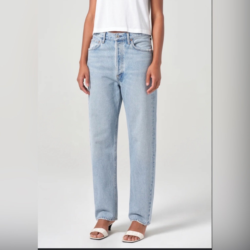 Agolde 90's Crop Mid Rise Straight Euc Size 24 Sku 502